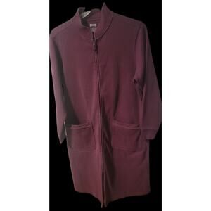 Womens Vintage Duluth Trading Co Long Zip Sweatshirt Jacket Long Sleeve L Maroon